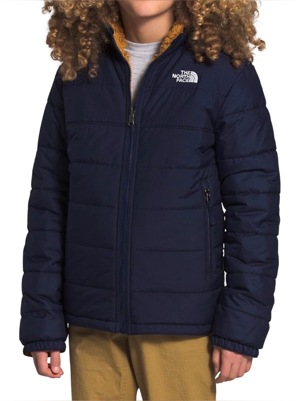 The North Face Boys’ Reversible Mount Chimborazo Fleece Puffer Jacket